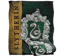 Harry Potter Harry Potter House Crest Slytherin Manta súper Suave con Tacto Sedoso - 152 x 127 cm