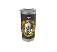 Harry Potter Hufflepuff House Crest Vaso térmico de acero inoxidable de doble pared