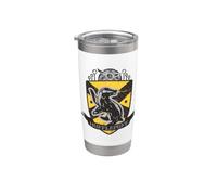 Harry Potter Hufflepuff Quidditch Crest Vaso térmico de acero inoxidable de doble pared