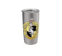 Harry Potter Hufflepuff Rough Crest Vaso térmico de acero inoxidable de doble pared