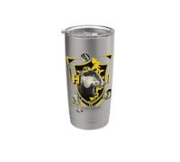 Harry Potter Hufflepuff Shield Realistic Badger Vaso térmico de acero inoxidable de doble pared