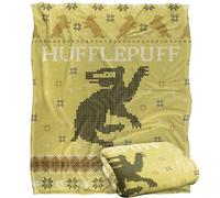 Harry Potter Hufflepuff Ugly Christmas Sweater Manta súper Suave con Tacto Sedoso - 152 x 127 cm