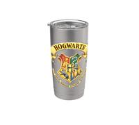 Harry Potter Rendered Hogwarts Crest Vaso térmico de acero inoxidable de doble pared