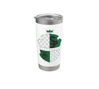 Harry Potter Slytherin Checkered Shield Crest Vaso térmico de acero inoxidable de doble pared