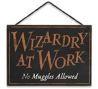 Harry Potter Wizards Welcome - Decoración de doble cara con colgador