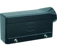 HARTING Han 24B M, carcasa de tul, baja, con 1 salida lateral para cable M25, para 2 abrazaderas (en la parte inferior) - 1 unidad