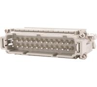 HARTING Han 24E, bloque de conexión, conector (M) "derecho", conexión por tornillo, 24 polos + toma de tierra, 500V, 16A - 1 unidad
