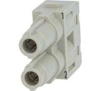 HARTING Han 70, módulo de conexión (hembra) axial, con tornillo, 2 polos, 1000V, 70A - 1 unidad