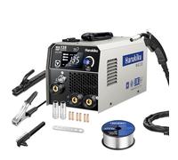 Harukiku135 Soldador de Hilo sin Gas, Máquina de Soldar 3 en 1 Multiproceso (Flux MIG/MMA/Lift TIG) con Avance Sincronizado, Inverter IGBT Compacto para Profesionales y Aficionados