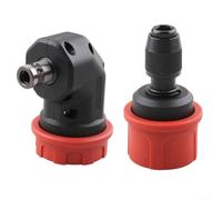 Hasaller Paquete de 2 adaptadores de portabrocas de cambio rápido de 6,35 mm vástago hexagonal para destornillador eléctrico inalámbrico, herramienta eléctrica, cabezal de lote, abrazadera de