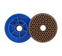 Hasaller Rueda abrasiva de borde de bloqueo de caracol de 4 pulgadas para almohadilla de pulido de granito de mármol de 100 mm de diámetro con agujero de 25 mm para máquinas automáticas de uso húmedo