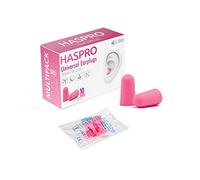 HASPRO Multi10 [Paquete de 10 pares] Tapones para los oídos de espuma súper suave, cada par empaquetados individualmente, Tapones para los oídos para dormir, tapones para los oídos para ronquidos