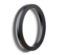 HASWARE Números de casa de ABS elegantes de 6 pulgadas, diseño elegante negro, duradero y fácil de instalar (negro, 0)