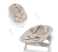 hauck Alpha 2 en 1 Hamaca Trona, Compatible con Tronas hauck Alpha Plus y Beta Plus, Hamaca para bebés desde el nacimiento hasta 9 kg, con Reductor de Asiento, Función de Balanceo, Pooh, Beige