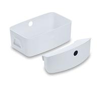 hauck Alpha Box Set Organizador Trona Alph y Bet Cesta de Almacenaje Grande y Caja Pequeña con Tapa, Fácil de Limpiar, Blanco