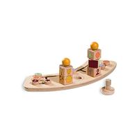 Hauck Alpha+ - Juguete adicional y juego de clasificación con laberinto de clasificación de madera de haya FSC certificada, juguete para silla alta