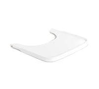 hauck Bandeja Trona Madera de Haya Certificada FSC®, para Alpha Plus y Beta Plus, Bandeja Comer Trona Evolutiva con Borde Elevado, Superficie lisa (White)