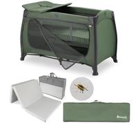 hauck Play N Relax Center Cuna de Viaje Bebe con Colchón y Mosquitera | Parque Plegable con Reductor para Recién Nacidos, Cambiador y Ruedas | Azul