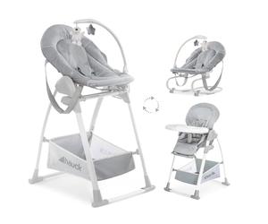 hauck Sit N Relax 3 en 1 Tronas de Bebe Plegables desde Nacimiento hasta 15 kg - con Hamaca para Recién Nacido - Balancín - Arco de Juegos - Bandeja - Ruedas y Cesta - Altura Regulable