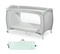 Hauck Sleep N Play Go Plus Cuna de Viaje Con Ruedas, Parque Infantil Desde el Nacimiento, Bolsa de Transporte, Plegable Con Apertura XL - Dusty Mint