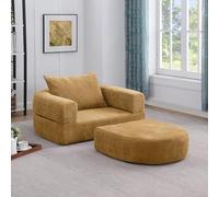 HAUSPROFI Sofá cama plegable - Sillón de relax, sofá de juegos, sillón plegable versátil con cojines, sofá cama y cama de invitados para espacios pequeños, sillón para dormitorio y sala de estar