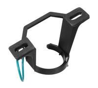 HAWILLOSCH Ventilador de techo para techo inclinado soporte de luz de aluminio fundido negro para sala de estar y sala de reuniones