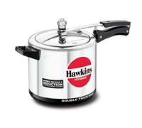 Hawkins Hevibase - Olla a presión Compatible con inducción, 6,5 litros, Color Plateado (IH65)