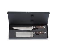 Hâws Set de cuchillos de chef y verduras Damascus By Hâws. 2 piezas Wengué