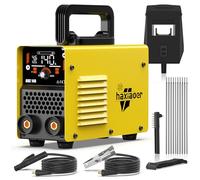 haxiaoer 140A Soldador Inverter - 2 en 1 Mini Maquina de Soldar de MMA Lift TIG Con Pantalla LCD Digital Inteligente Soldador de Arco, IGBT, 10 Electrodos de Soldadura