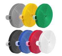 HAXIHA 7 Rollos Bridas Reutilizables,20mmx3m Cinta de Gancho y Bucle Sujeta Cables,Cortables a la Longitud Deseada,para el hogar y la oficina Asegurar Cables Management Bridas de Cable