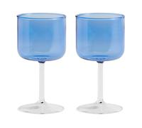 HAY 2 Copas de vino Tint 25 zul-transparente