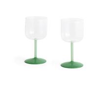 HAY 2 Copas de vino Tint 25 lear-jade light green-jade dark green