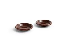 HAY Bol Barro Burgundy. Ø20 cm. pack de 2