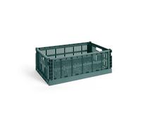 HAY Cesta Colour Crate L 34.5x53 cm Dark green