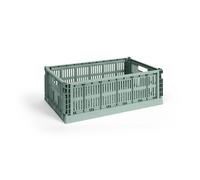 HAY Cesta Colour Crate L 34.5x53 cm Sage green