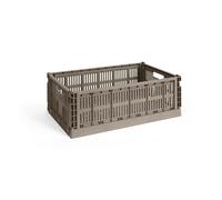 HAY Cesta Colour Crate L 34.5x53 cm Warm grey