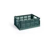 HAY Cesta Colour Crate M 26.5x34.5 cm Dark green