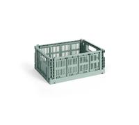HAY Cesta Colour Crate M 26.5x34.5 cm Sage green