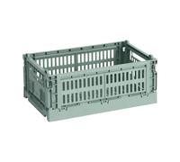 HAY Cesta Colour Crate S 17x26.5 cm Sage green
