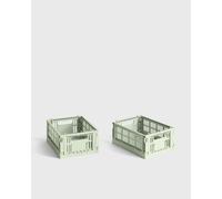 HAY Colour Crate Mini Set of 2 men Home deco green tamaño: ONE SIZE