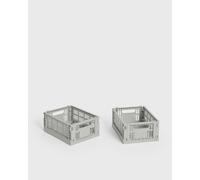 HAY HAY Colour Crate Mini 2-pack 13x17 cm Grey