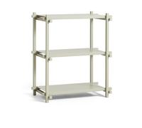 HAY Estantería Woody Column Beech-smokey grey. bajo