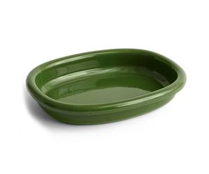 HAY Fuente de servir Barro ovalada Green. large 27x36 cm