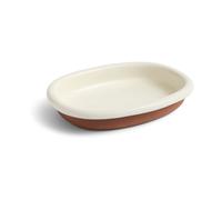HAY Fuente de servir Barro ovalada Off-white. large 27x36 cm