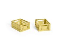 HAY HAY Colour Crate Mini 2-pack 13x17 cm Dusty yellow