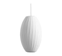 HAY Lámpara colgante Nelson Bubble Cigar crisscross M Off white
