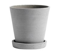 HAY Maceta HAY Flowerpot with saucer M Ø14 cm gris