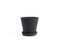 HAY Maceta HAY Flowerpot with saucer M Ø14 cm negro