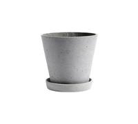 HAY Maceta HAY Flowerpot with saucer XL Ø21.5 cm gris