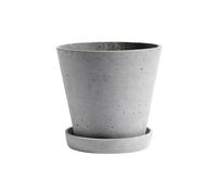 HAY Maceta HAY Flowerpot with saucer XXL Ø26.5 cm gris